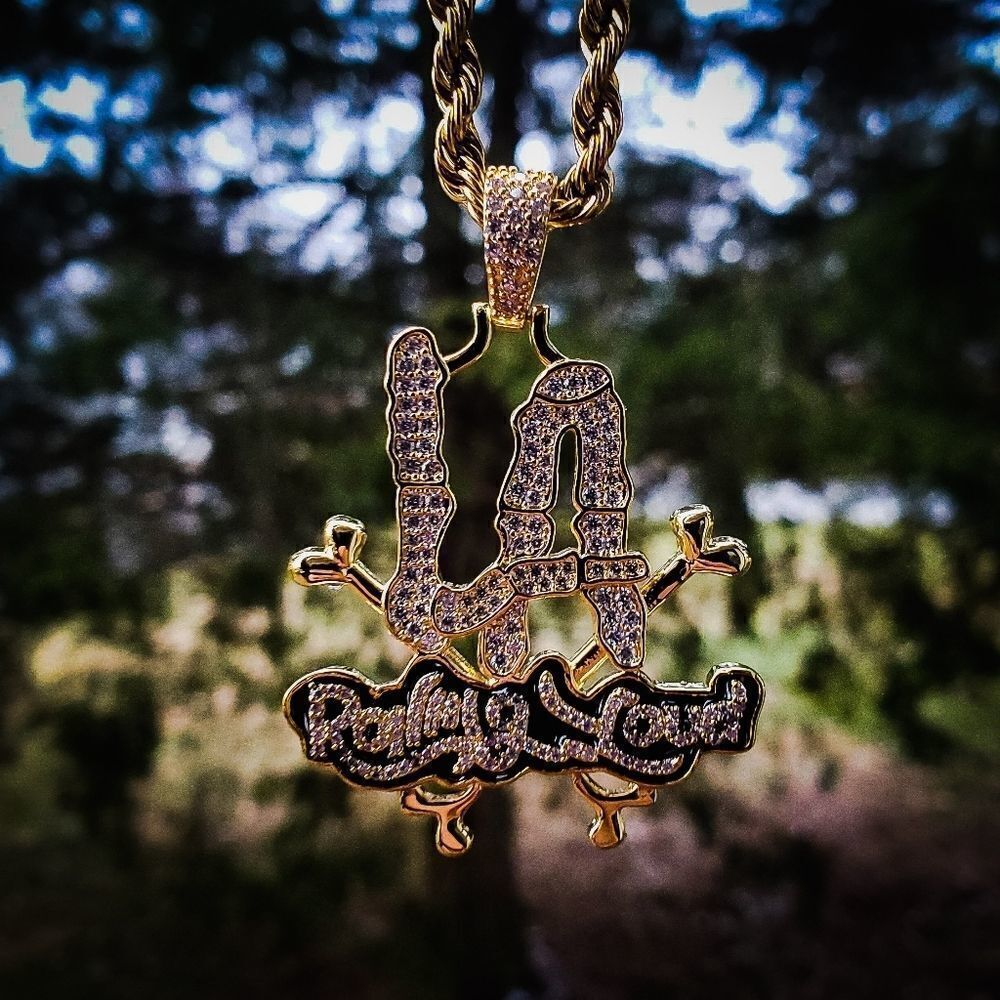 Gold Rolling Loud Necklace  - Picture 2 of 3
